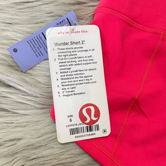 SOLD ONLINE STORE Lululemon wunder shorts - Picture 2 of 5